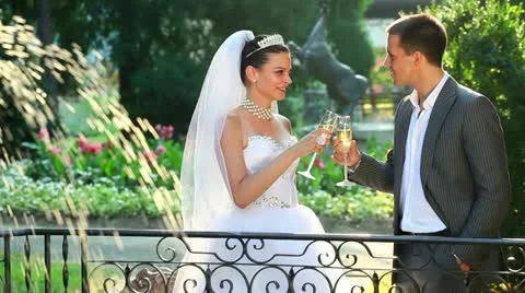 Happy married couple Stock Footage 24656961