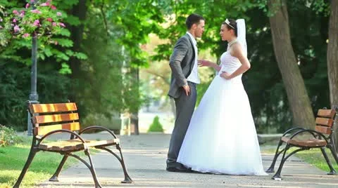 Happy married couple Stock Footage 24656977