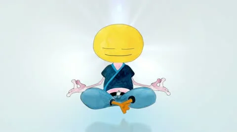 Happy Meditating Video stock 11400353