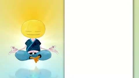 Happy Meditating Stock Footage 11400756