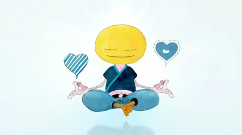Happy Meditating Stock Footage 11413204