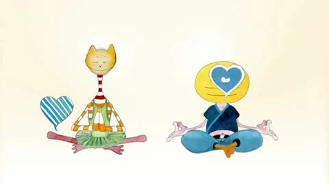 Happy Meditating Stock Footage 11413267