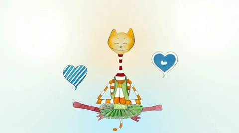 Happy Meditating Stock Footage 11799143