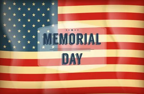 Happy Memorial Day background Stock Illustration