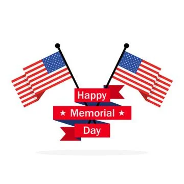 Happy Memorial Day background. Vector illustration. Stock Illustration