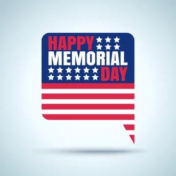 Happy memorial day. Stock Illustration