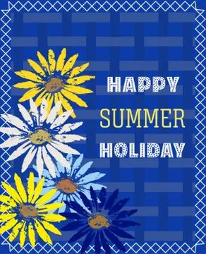 Happy Midsummer card Stock Illustration
