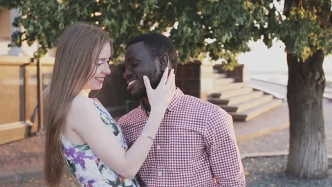 Happy mixed race couple Stock Footage 77960104