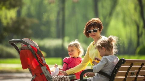 Happy mom Stock Footage 49222989