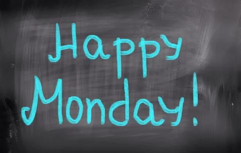Happy monday concept Stock Illustration