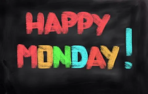 Happy monday concept Stock Illustration