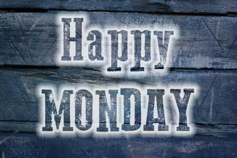 Happy monday concept Stock Illustration