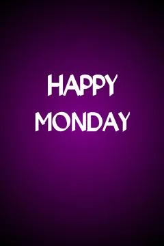 Happy Monday Stock Illustration