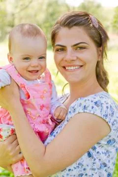 Happy mother with child 库存照片