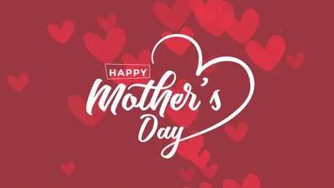 Happy Mothers Day greeting card Stock Footage