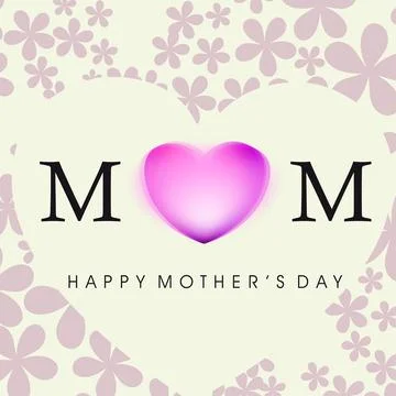 Happy Mother's Day typography design, vector illustration. Stock Illustration
