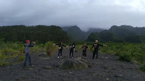 Happy in the mountains Video stock 169057868