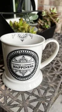 Happy Mug Foto stock
