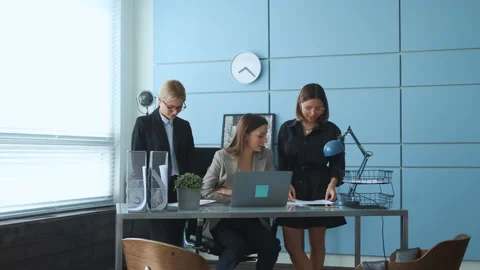 Happy multiracial diverse students or coworkers team study work together Stock Footage 130868046