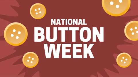 Happy National Button Week to all tailors Stock Footage 344831092