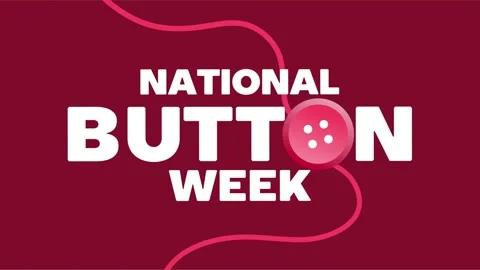 Happy National Button Week to all tailors 스톡 동영상 344831102