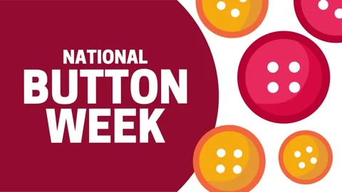 Happy National Button Week to all tailors Stock Footage 344831119