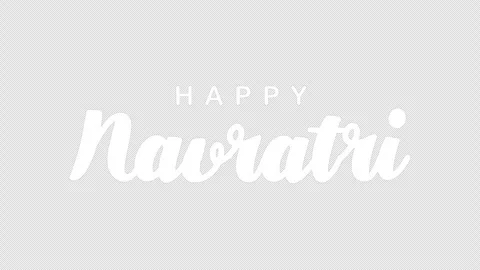 Happy Navratri Text Animation 库存影片 347454987