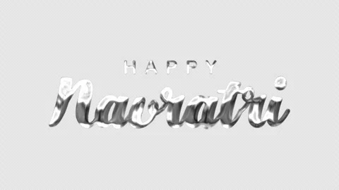 Happy Navratri Text Animation 스톡 동영상 347455350