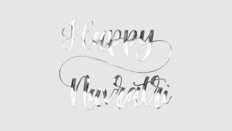 Happy Navratri Text Animation Видео 347455731
