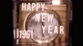 Happy New Year 1960s Graphic Title Vintage Old Film Leader Home Movie HD Footage