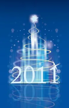 Happy new year 2011 Stock Illustration