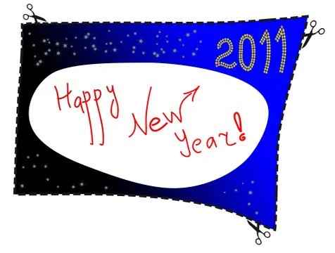 Happy New Year 2011 Stock Illustration