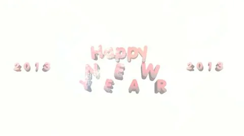 Happy New Year 2013 different animation 12 Video stock 12253042