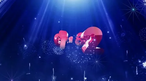 Happy New Year 2013 different animation 19 Stock Footage 12653759