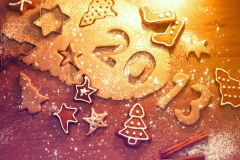 Happy new year 2013 message Stock Photos