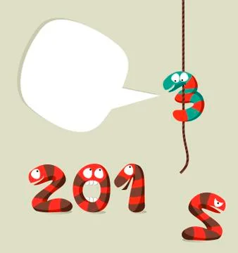 Happy new year 2013 template Stock Illustration