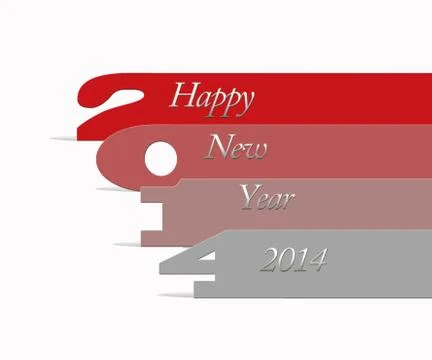 Happy new year 2014. Stock Illustration