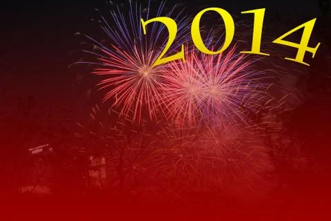 Happy new year 2014 Stock Illustration