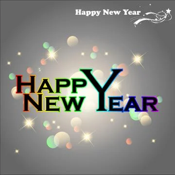 Happy New Year 2014. Stock Illustration
