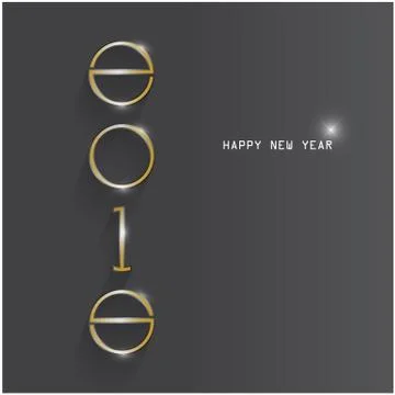 Happy new year 2015 creative greeting card design Illustrazione stock
