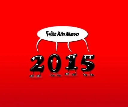 Happy new year 2015. Stock Illustration
