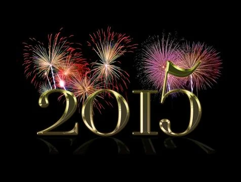 Happy new year 2015. Stock Illustration