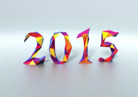 Happy New Year 2015 Stock Illustration