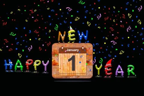 Happy new year 2015. Stock Illustration