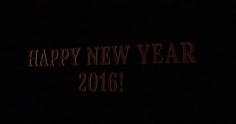 Happy New year 2016 4k background Stock Footage 55459733