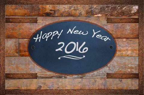 Happy New Year 2016. Stock Illustration