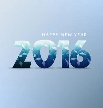 Happy New Year 2016 Illustrazione stock