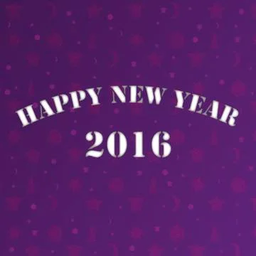 Happy New Year - 2016 Stock Illustration