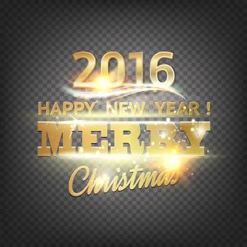 Happy new year 2016 Stock Illustration