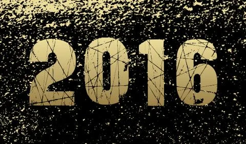Happy New Year 2016 Stock Illustration